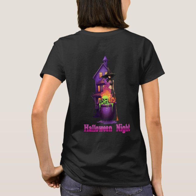 Camiseta Bruxa de Halloween (Verso)