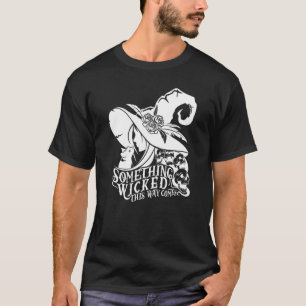 Camiseta Bruxa de Halloween Algo Mal Assim Vem Wi