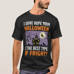 Camiseta Bruxa de Halloween Casa Assombrada Melhor Tipo de