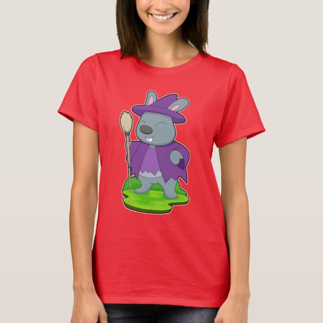Camiseta Bruxa de Halloween Coelho (Frente)