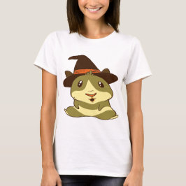 Camiseta Bruxa de Halloween de Suíno