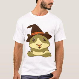 Camiseta Bruxa de Halloween de Suíno