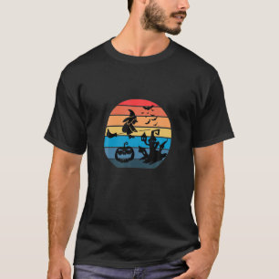 Camiseta Bruxa De Halloween E Abóbora