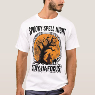 Camiseta Bruxa de Halloween Vintage e Gráfico de Gato Preto
