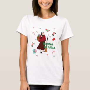 Camiseta bruxa de natal buona Befana