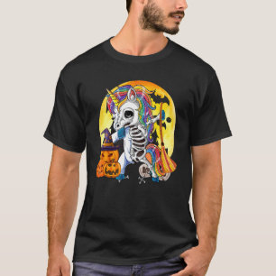 Camiseta Bruxa de Pumpkin Vermelha de Unicorn