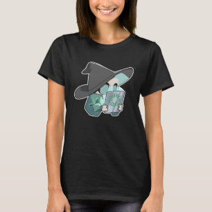 Camiseta Bruxa de Tablet Demoniaca Fofa Cara Sinistra