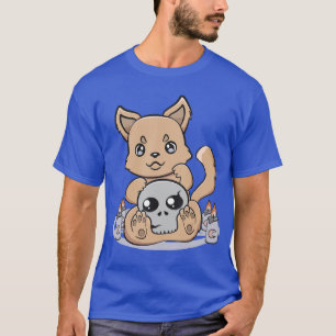 Camiseta Bruxa Dingo de Halloween Fofo Chibi Wicca Anime Te