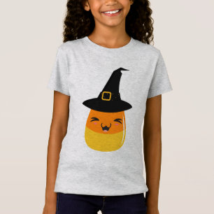 Camiseta Bruxa do Dia das Bruxas do milho de doces