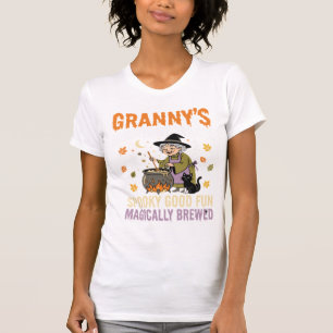 Camiseta Bruxa do Halloween Caldeirão Magia