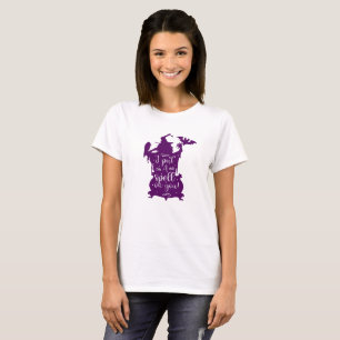 Camiseta Bruxa do Halloween Coloquei um feitiço em você Fes