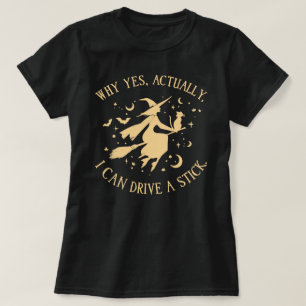 Camiseta Bruxa do Halloween dirige uma arte gráfica picante