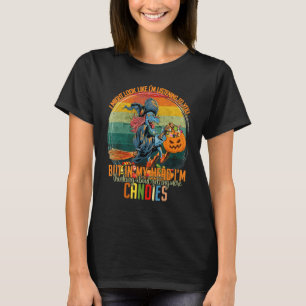 Camiseta Bruxa do Halloween Pensando Em Ganhar Mais Candie