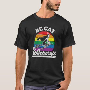Camiseta Bruxa do Orgulho Pagão Lésbica gay