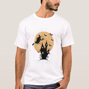 Camiseta Bruxa do Passageiro Frequente de Halloween Camiset
