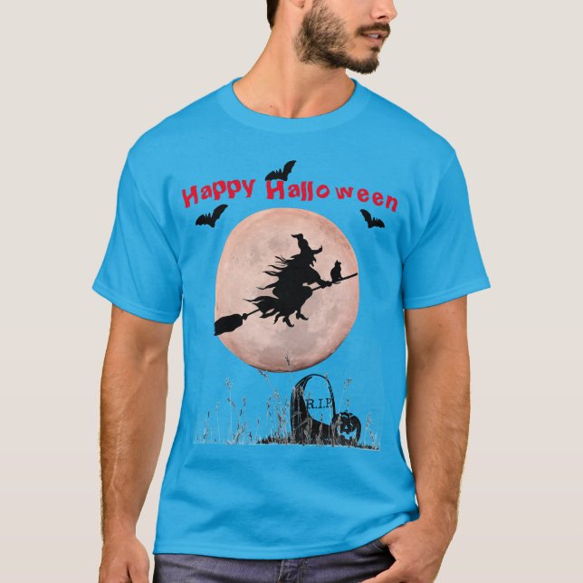 Camiseta Bruxa do Teal Halloween (Frente)