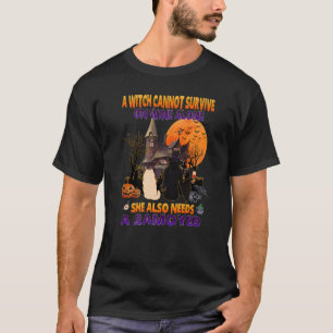 Camiseta Bruxa Do Vinho Ela Precisa De Um Cachorro Samoyed
