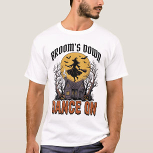 Camiseta Bruxa Engraçada Dançarina Vintage Gravura de Hallo