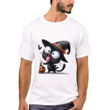Bruxa Engraçada do Gato de Halloween Guloseimas As