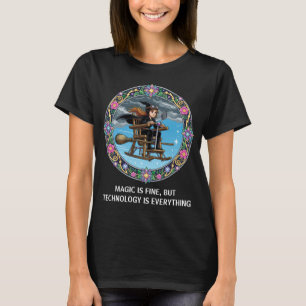 Camiseta Bruxa Engraçada. Magia é bom