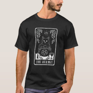 Camiseta Bruxa Ermitã Gata Carta Arot Pagã Goblincore Góthi