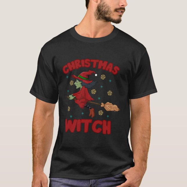Camiseta Bruxa Feliz Witchmas Wiccan Witch (Frente)