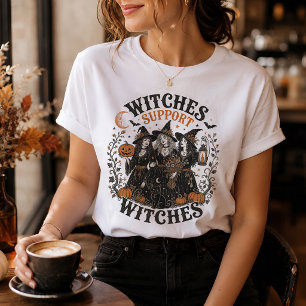 Camiseta Bruxa Feminista Halloween Bruxas Apoiam Bruxas