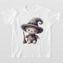 Camiseta Bruxa Fofa de Crochê