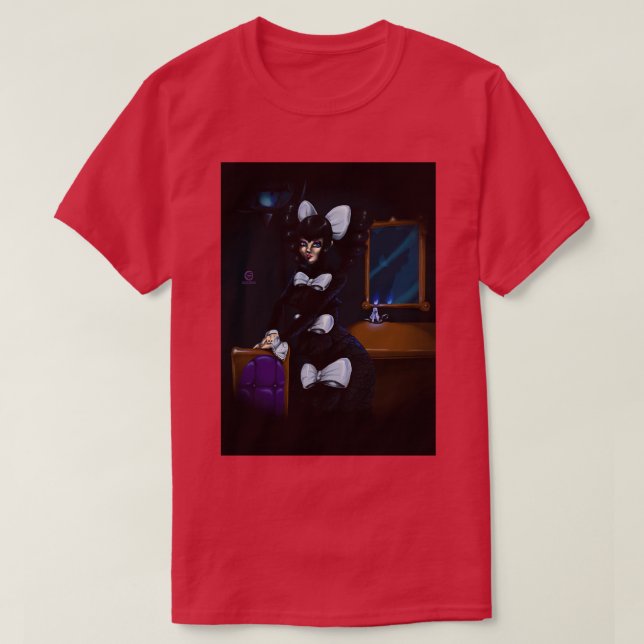 Camiseta bruxa-gothitelle (Frente do Design)