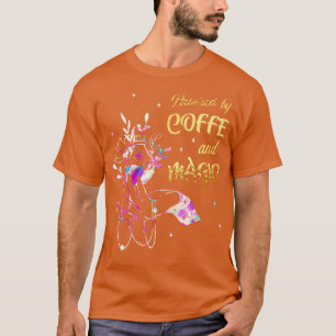 Camiseta Bruxa Gótico De Café E Magia Wiccan