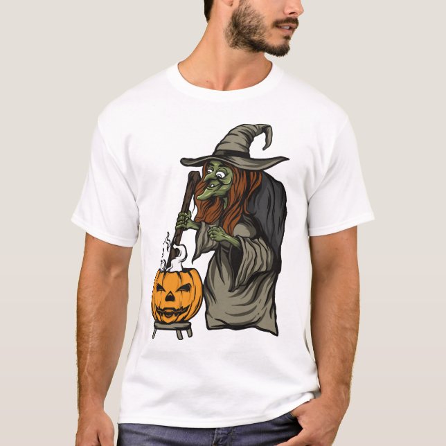 Camiseta Bruxa Halloween (Frente)