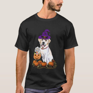 Camiseta Bruxa Labrador de Halloween