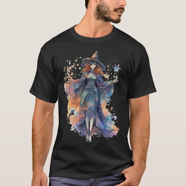 Camiseta Bruxa lançando um feitiço (Frente)