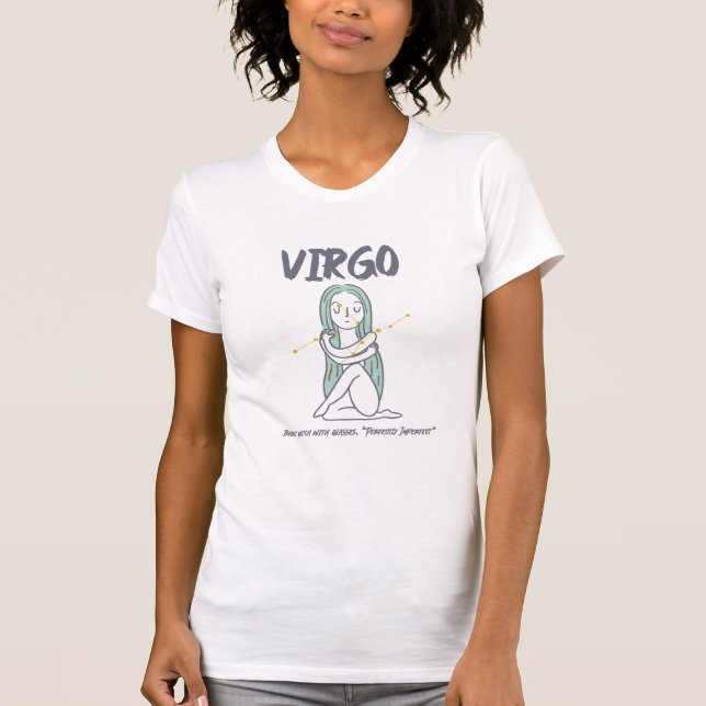 Camiseta bruxa-livro com óculos "Perfeitamente Imperfeito" (Frente)