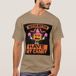 Camiseta Bruxa melhor ter meu doce fofo engraçado jack olan