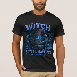 Camiseta Bruxa Melhor Ter Meu Doce Gráfico Divertido de Hal