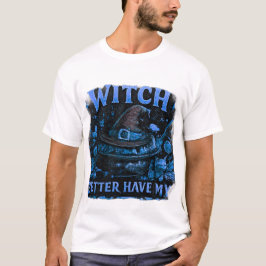 Camiseta Bruxa Melhor Ter Meu Doce Gráfico Divertido de Hal