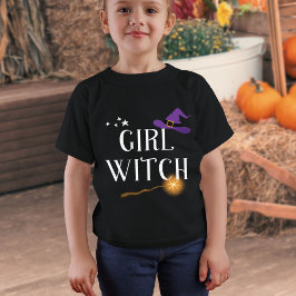 Camiseta Bruxa Menina - Halloween de Combinação Familiar
