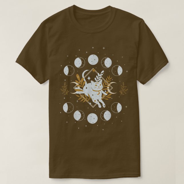 Camiseta Bruxa Mística Celestial Viba Lua Espiritual (Frente do Design)