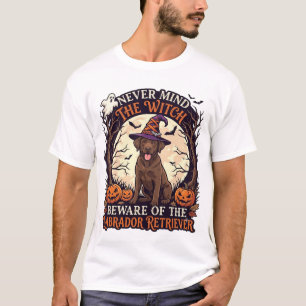 Camiseta Bruxa Não se Importa Labrador Retriever Dia das Br