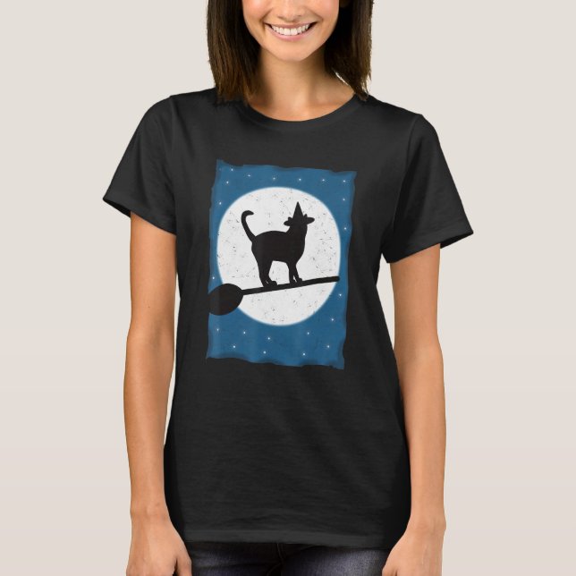 Camiseta Bruxa Negra do Halloween (Frente)