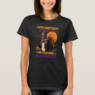 Camiseta Bruxa No Vinho Ela Precisa De Um Cão Westie No Hal