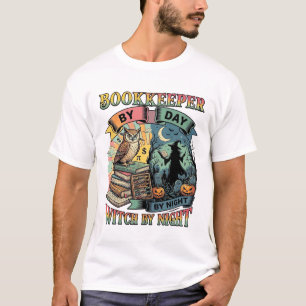Camiseta Bruxa Noite Dia do Contador de Livros Coruja de Ha