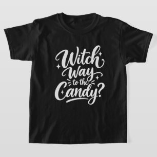 Camiseta Bruxa, o Caminho para os Doces Festa de Hallowee