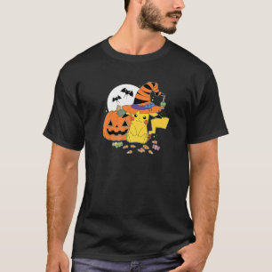 Camiseta Bruxa Pokémon Pikachu Com Candy Premium