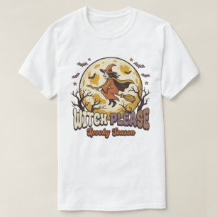 Camiseta BRUXA POR FAVOR,Bruxa de Halloween