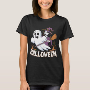Camiseta Bruxa Por Favor Fantasma Espantalho Abóbora Hallow