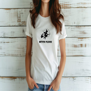 Camiseta Bruxa, por favor, mulheres negras e brancas no Dia