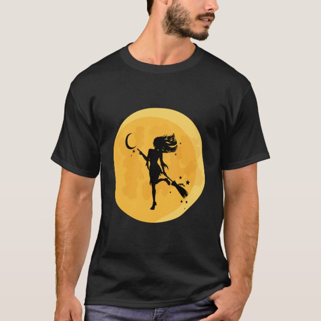 Camiseta Bruxa sexy de Halloween (Frente)