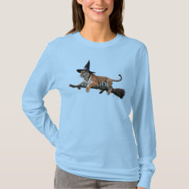 Camiseta Bruxa Tigre Engraçada